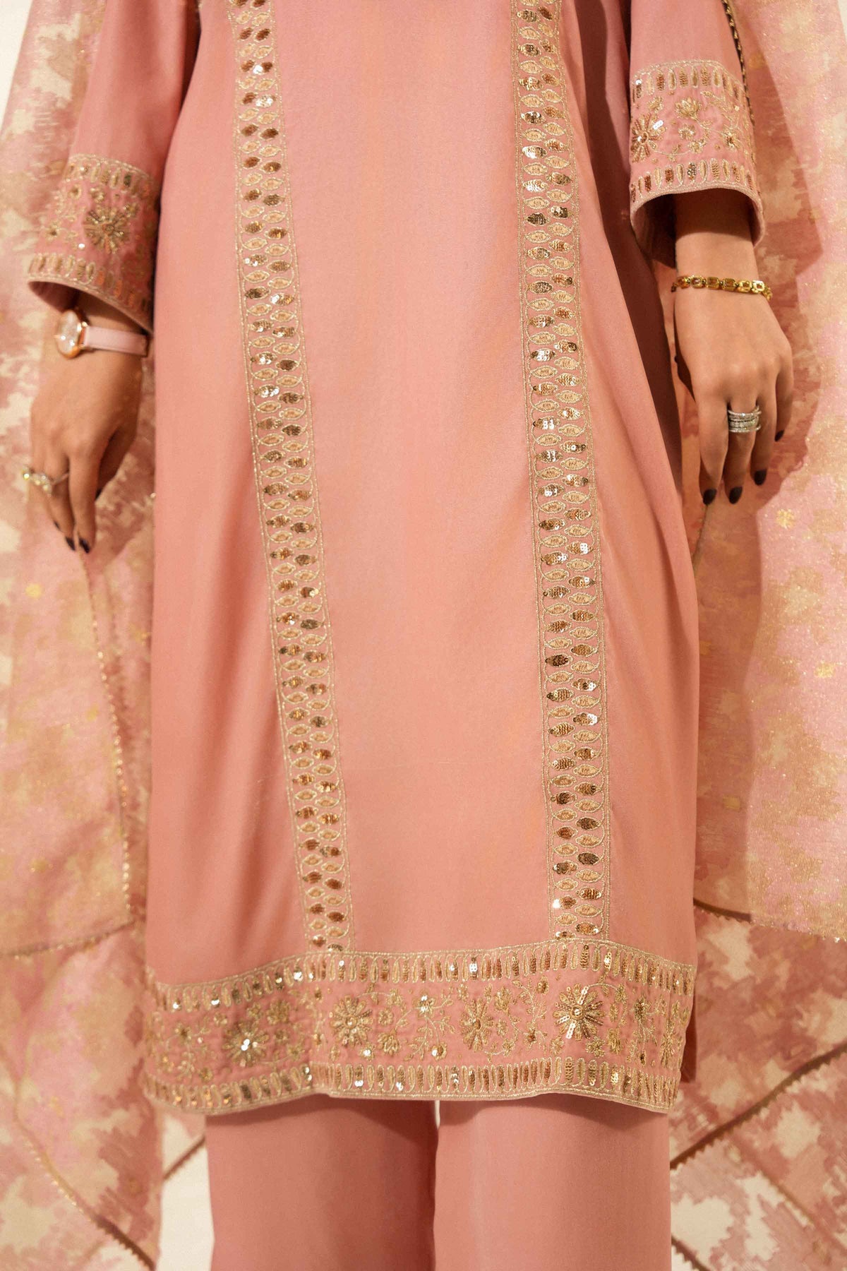 3 Piece - Embroidered Suit - ST3PE-LUXE26WV1-55 for Women - Luxury Pret Collection | Nishat | Shop Online