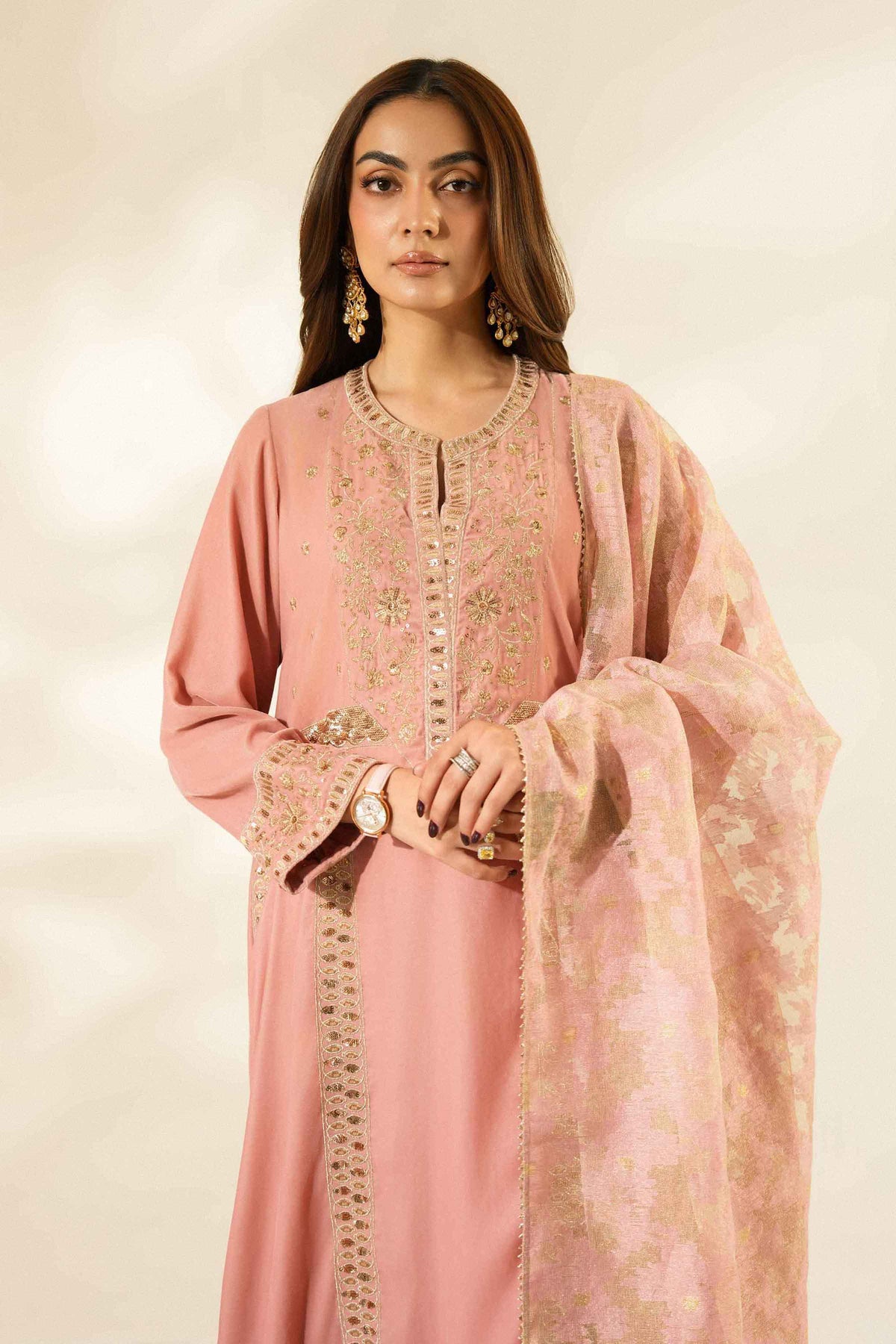 3 Piece - Embroidered Suit - ST3PE-LUXE26WV1-55 for Women - Luxury Pret Collection | Nishat | Shop Online
