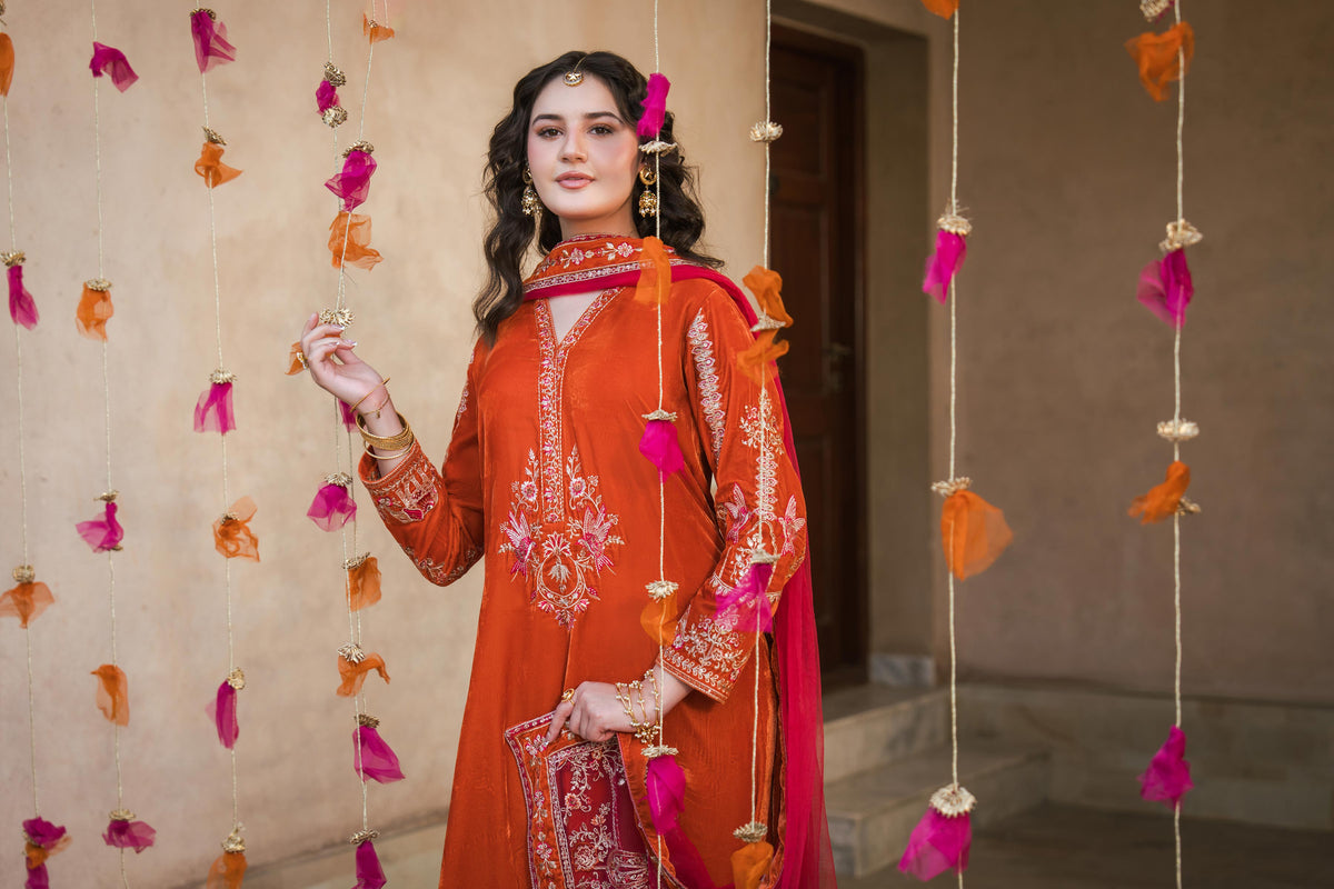 3 Piece - Embroidered Suit - ST3PE-LUXE26WV1-9