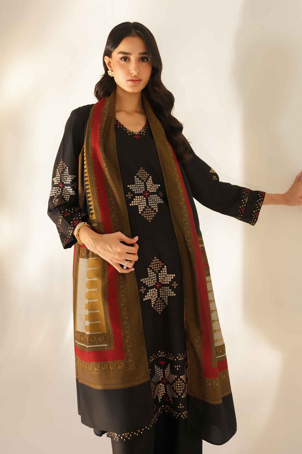 3 Piece - Embroidered Suit - ST3PE-LUXE26WV3-47 for Women - Pret Collection | Nishat | Shop Online