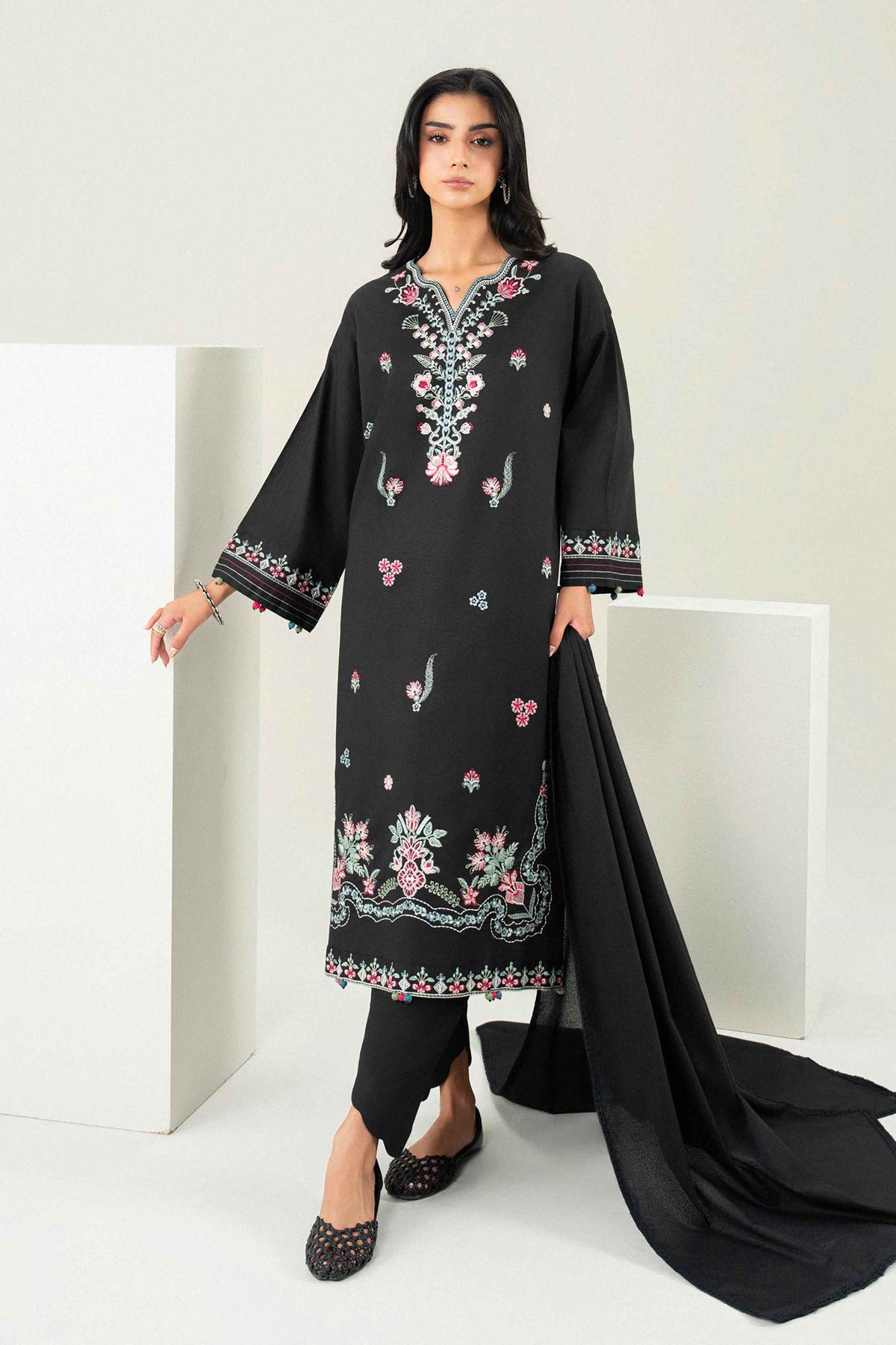 2 Piece - Embroidered Suit - ST3PE-PRET26WV1-18 for Women - Pret Collection | Nishat | Shop Online