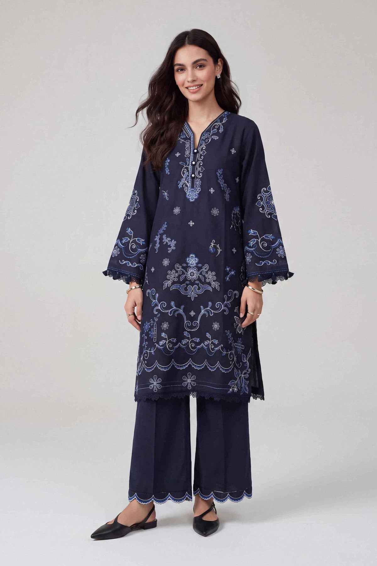 2 Piece - Embroidered Suit - U2STE-NISHA26WV1-79