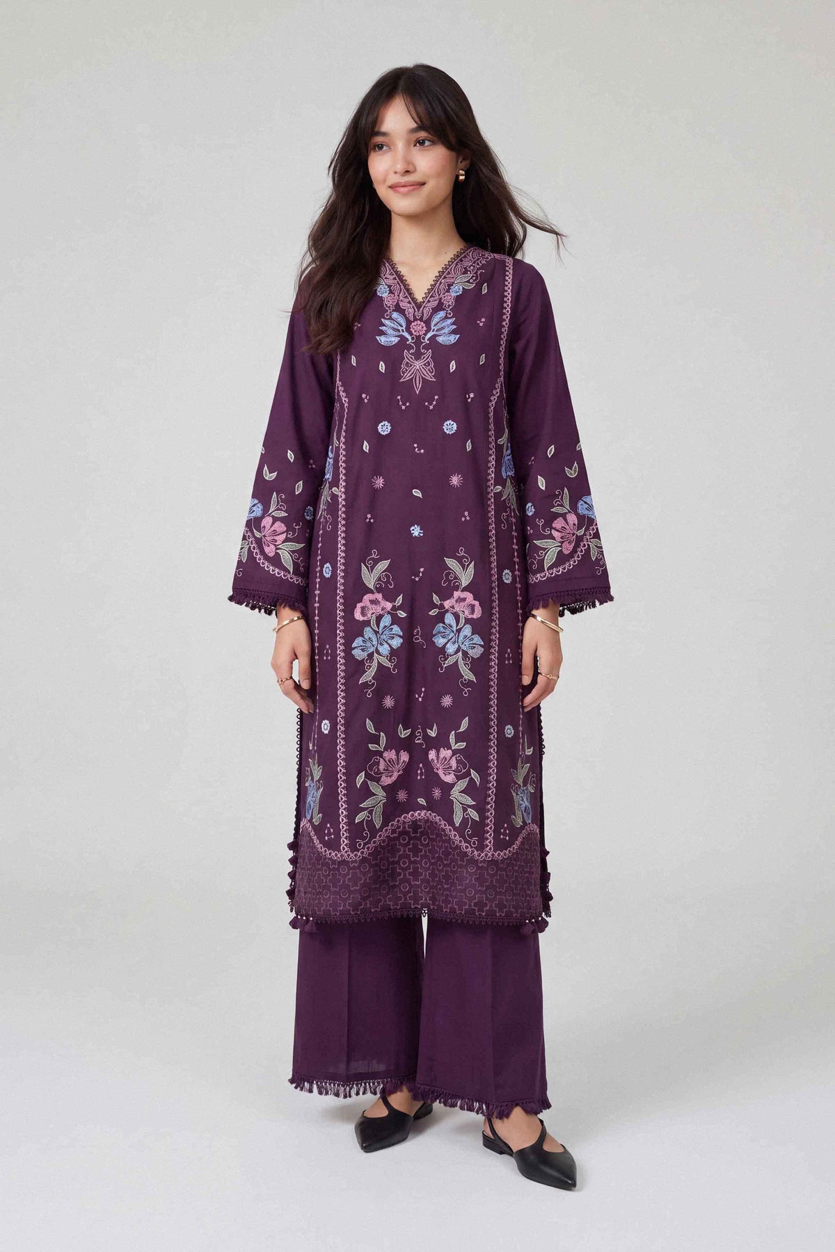 2 Piece - Embroidered Suit - U2STE-NISHA26WV1-83