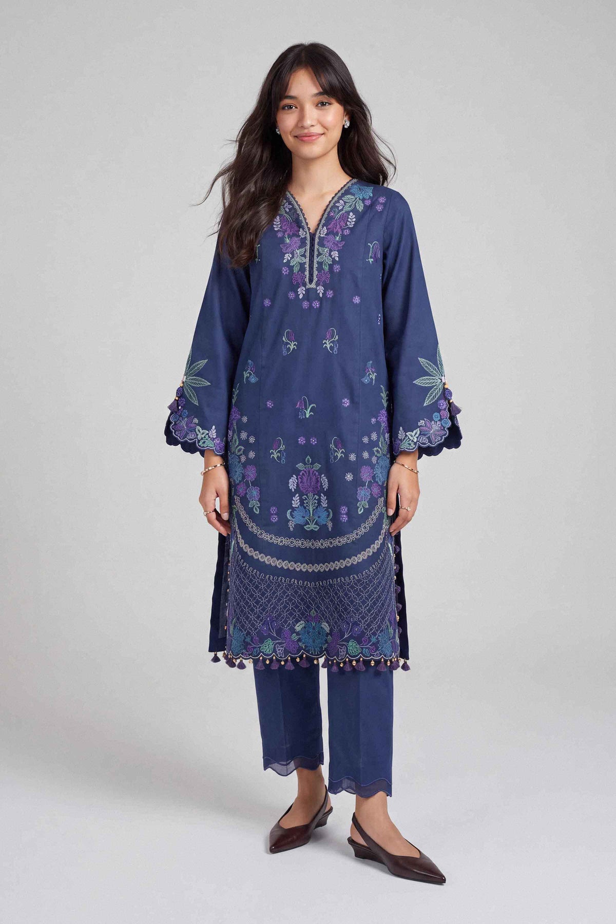 2 Piece - Embroidered Suit - U2STE-NISHA26WV1-90