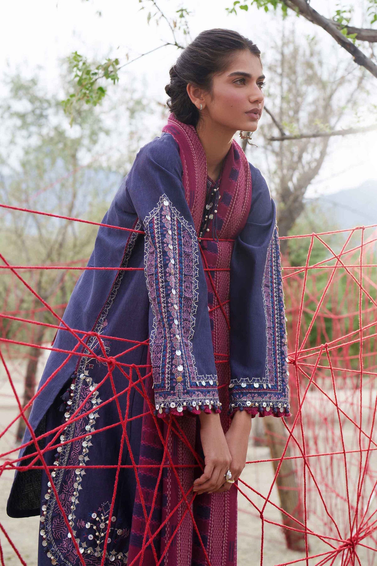 3 Piece - Printed Embroidered Suit - U3PE-NISHA26WV1-196