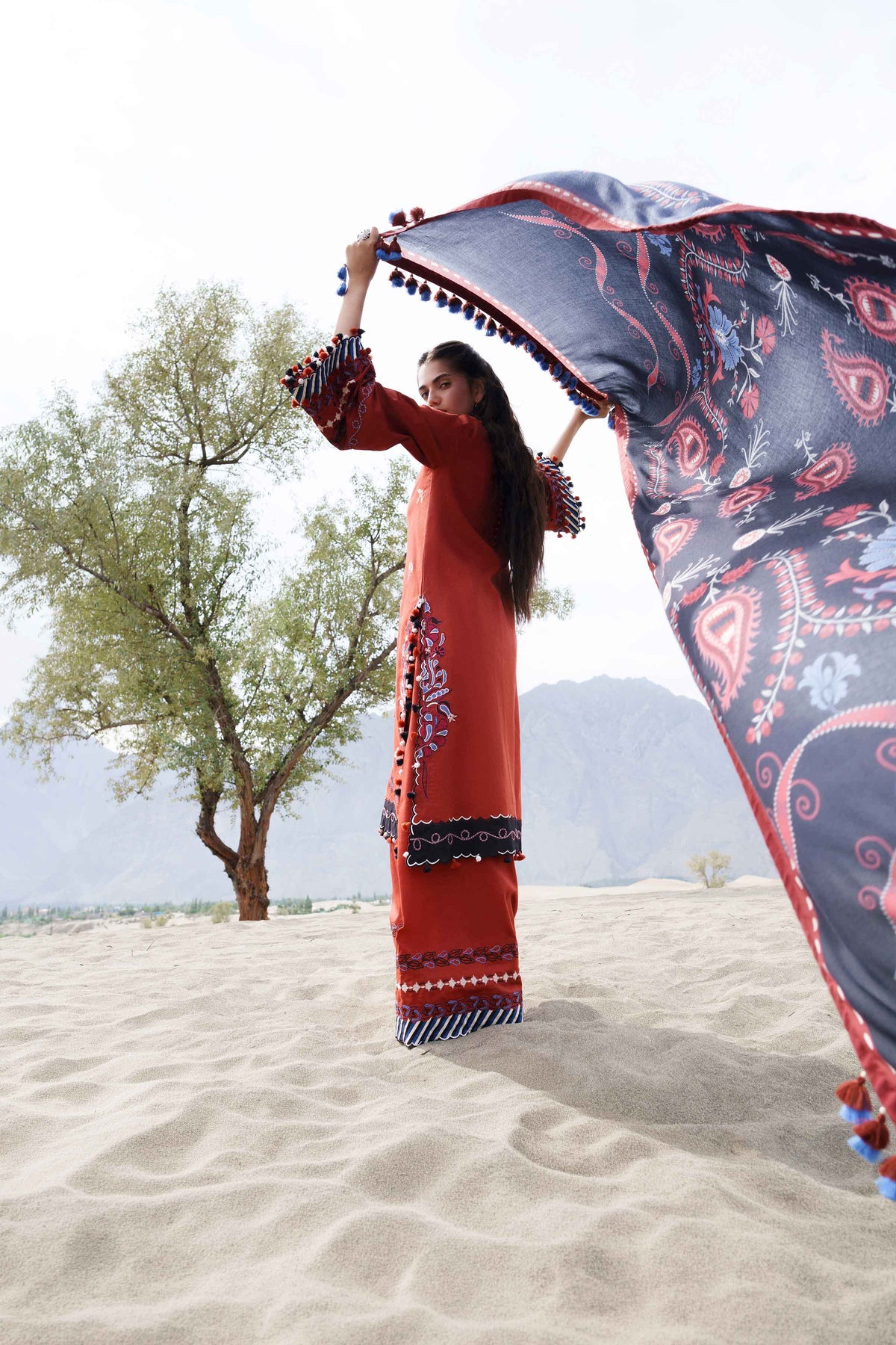 3 Piece - Printed Embroidered Suit - U3PE-NISHA26WV1-217