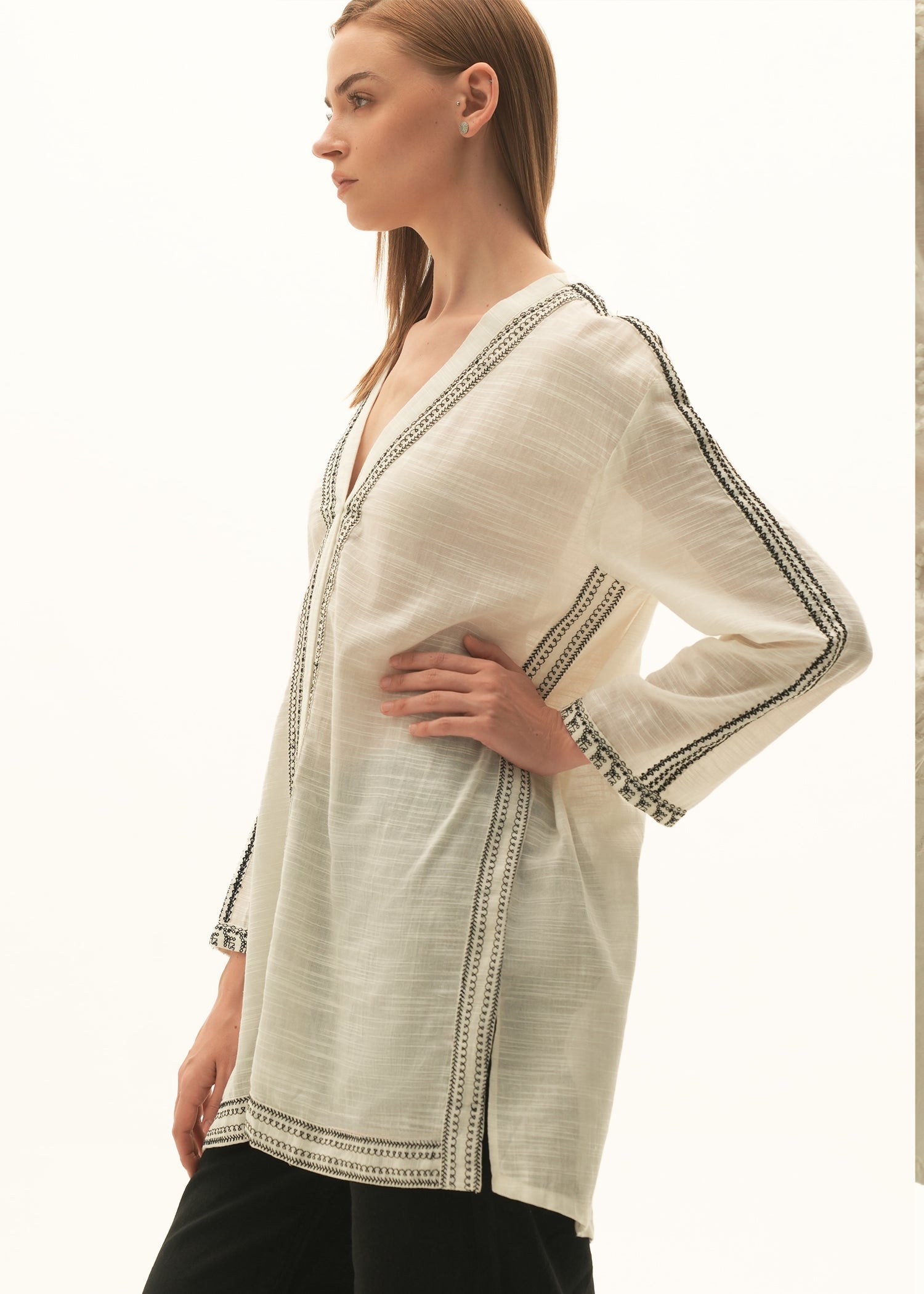 Embroidered Cotton Blouse - KOA