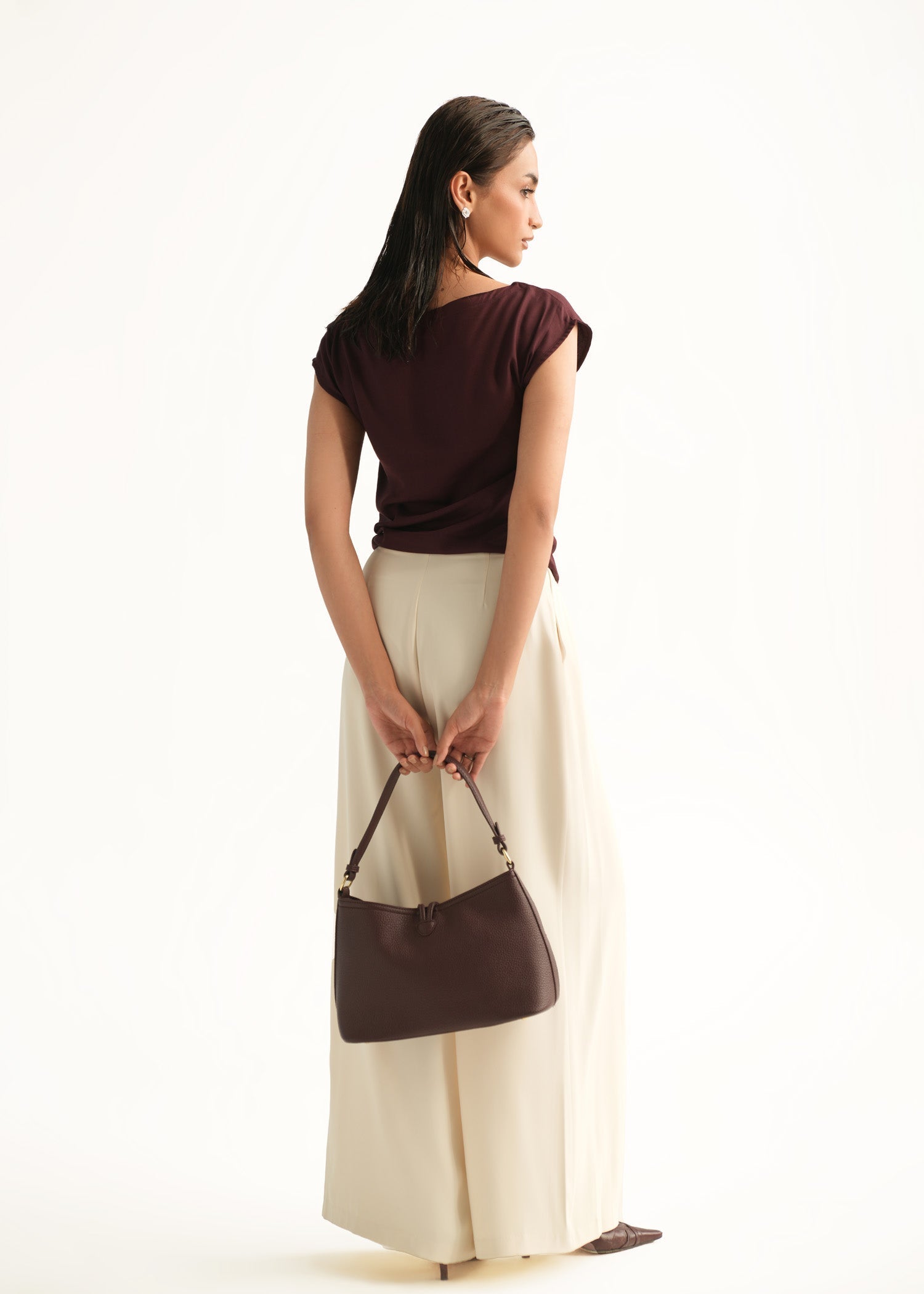 Wide Leg Pleated Pants - KOA