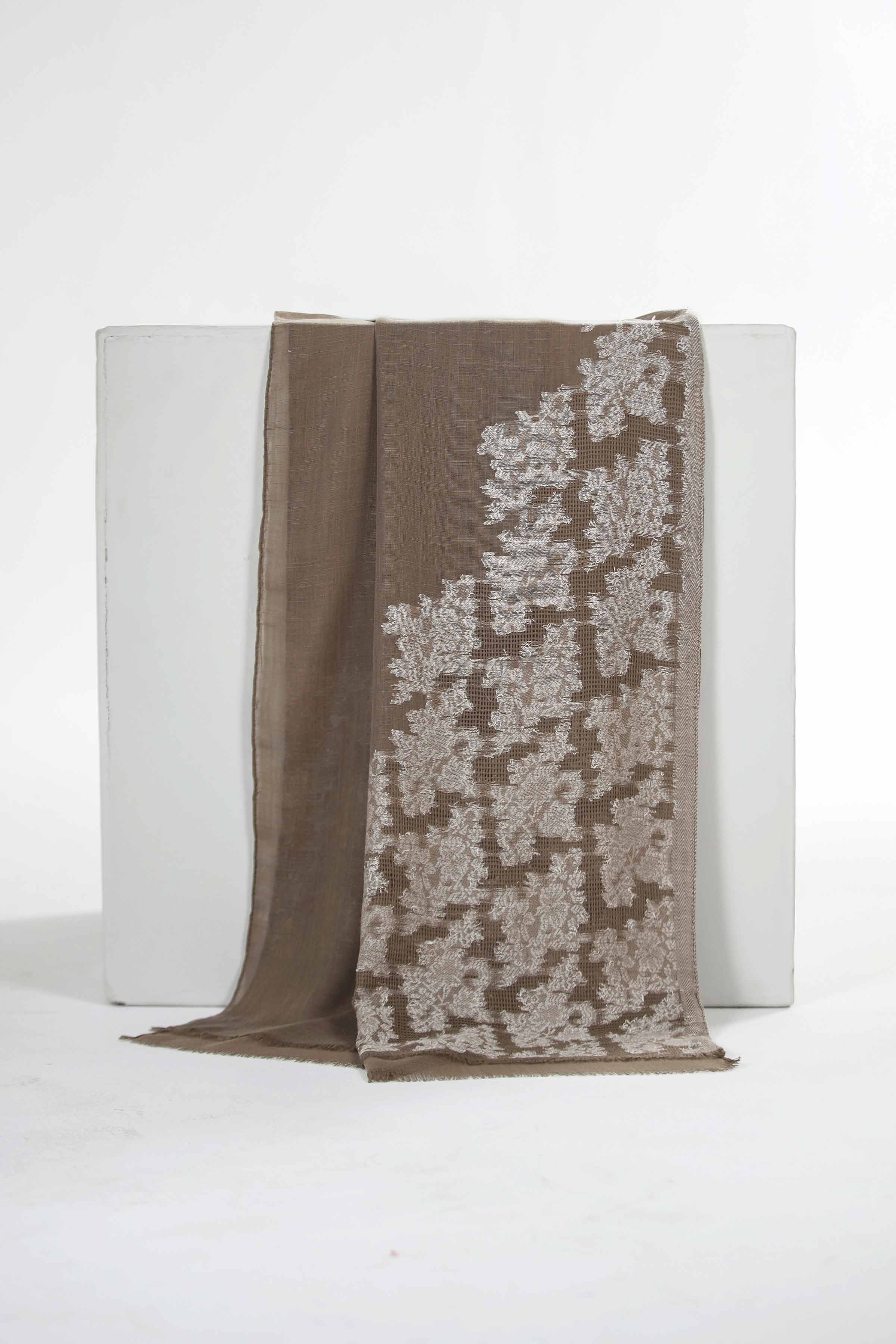 Tan Women Scarf-435082120