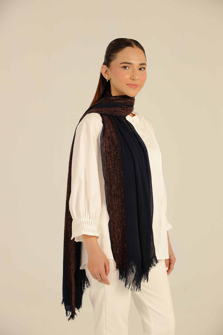 Navy Women Scarf-442572121 for Women - Fashion Collection | Nishat | Shop Online