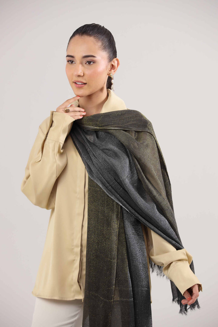Black Women Scarf-442352103 for Women â€“ Scarf Collection | Nishat | Shop Online