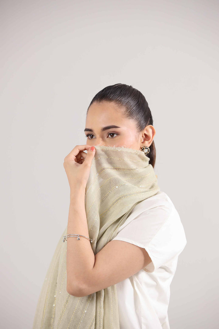 Yellow Women Scarf-442402102 for Women â€“ Scarf Collection | Nishat | Shop Online