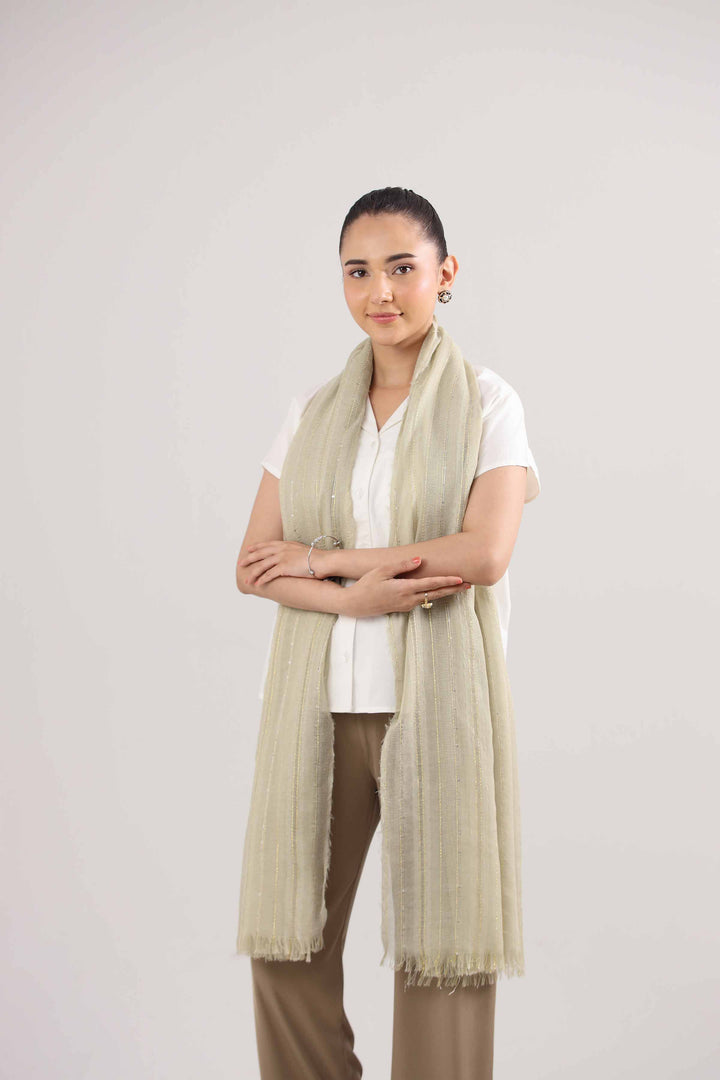 Yellow Women Scarf-442402102 for Women â€“ Scarf Collection | Nishat | Shop Online