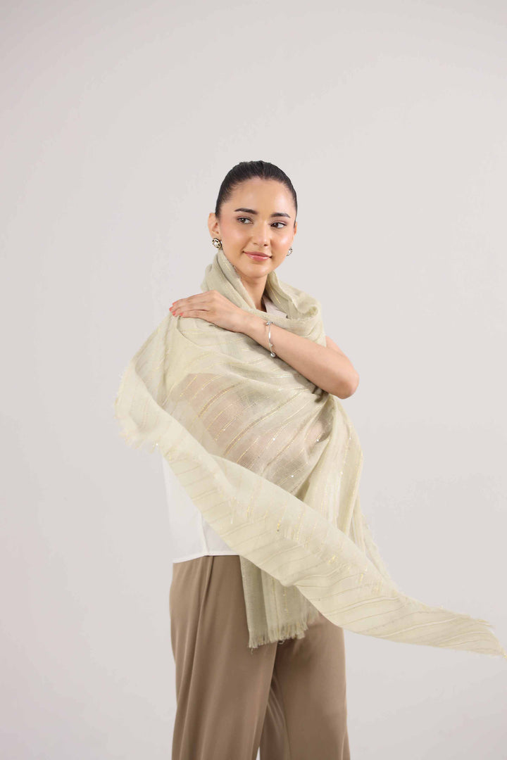 Yellow Women Scarf-442402102 for Women â€“ Scarf Collection | Nishat | Shop Online