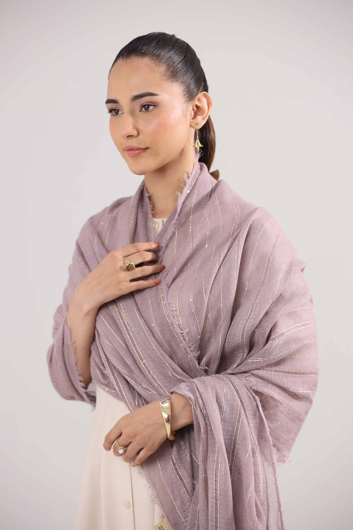 Dark Purple Women Scarf-442402109 for Women â€“ Scarf Collection | Nishat | Shop Online