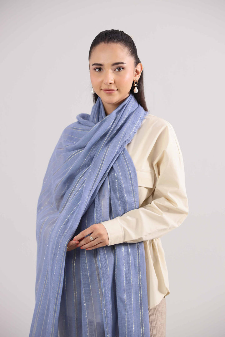 Navy Women Scarf-442402121 for Women â€“ Scarf Collection | Nishat | Shop Online