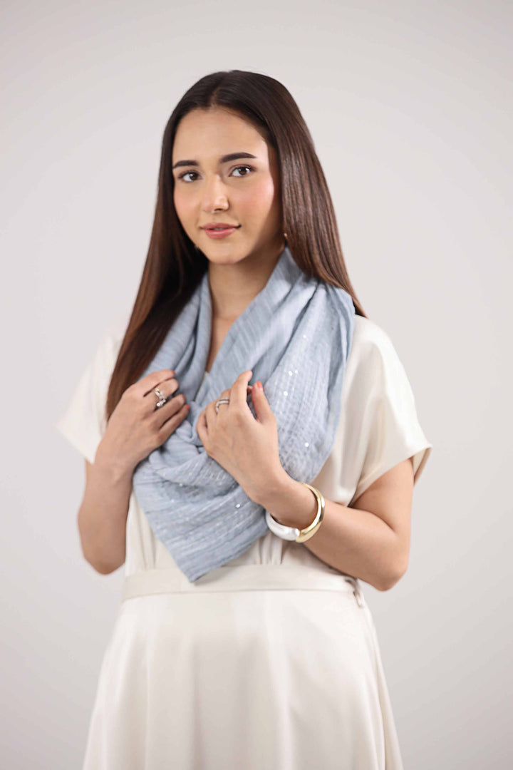 Blue Women Scarf-442422108 for Women â€“ Scarf Collection | Nishat | Shop Online