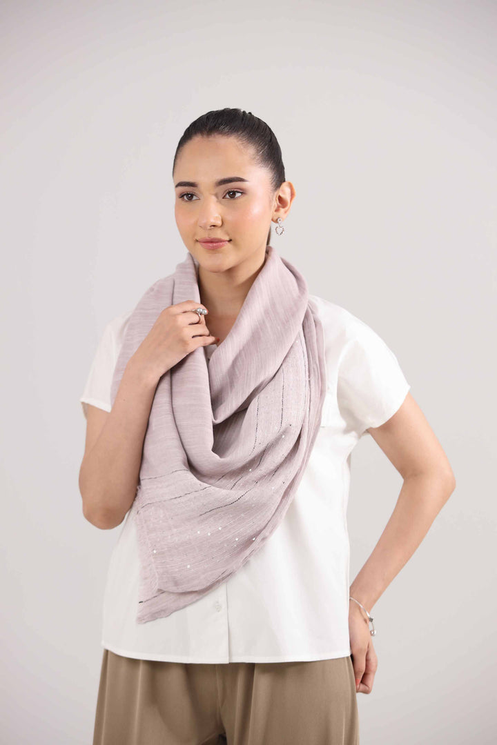 Purple Women Scarf-442422109 for Women â€“ Scarf Collection | Nishat | Shop Online