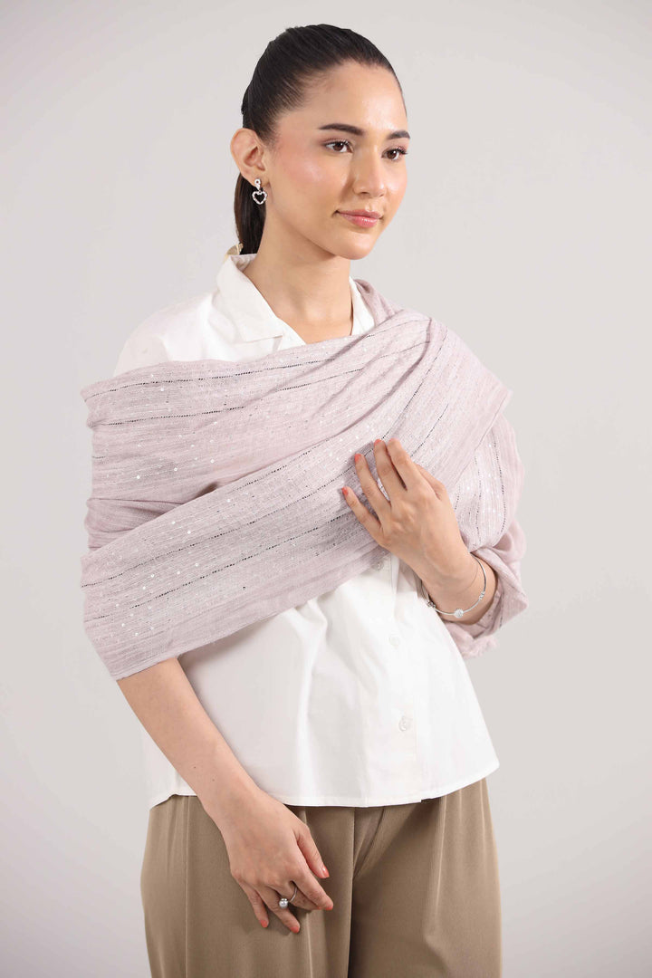 Purple Women Scarf-442422109 for Women â€“ Scarf Collection | Nishat | Shop Online