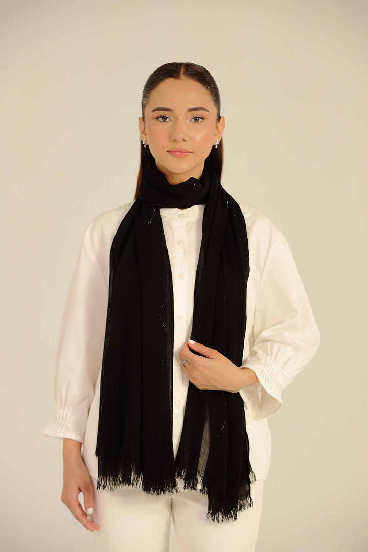 Black Women Scarf-442502103 for Women - Fashion Collection | Nishat | Shop Online