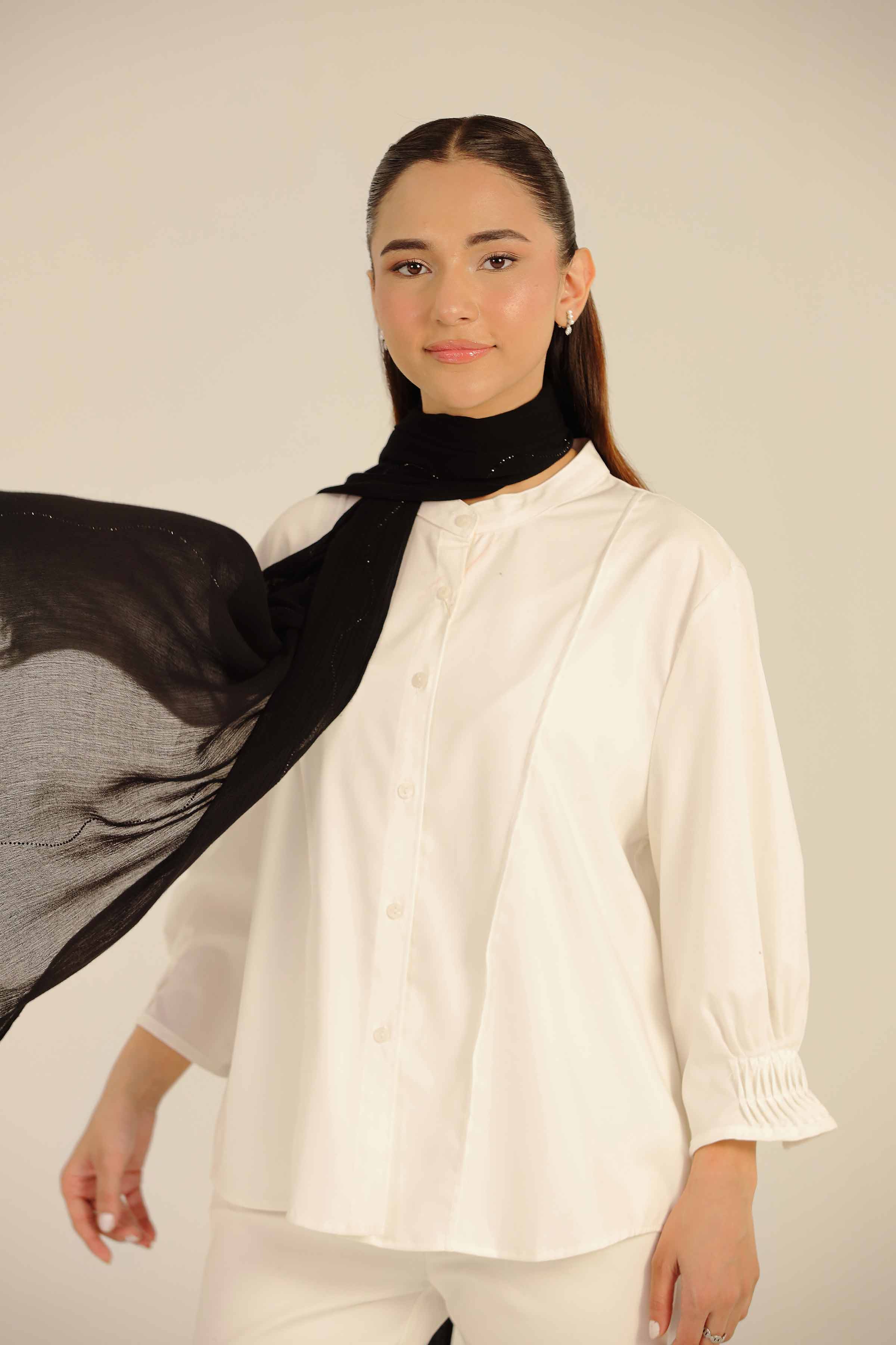 Black Women Scarf-442502103 for Women - Fashion Collection | Nishat | Shop Online