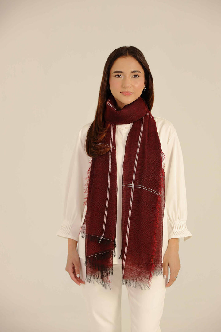 Red Women Scarf-442642101 for Women - Fashion Collection | Nishat | Shop Online