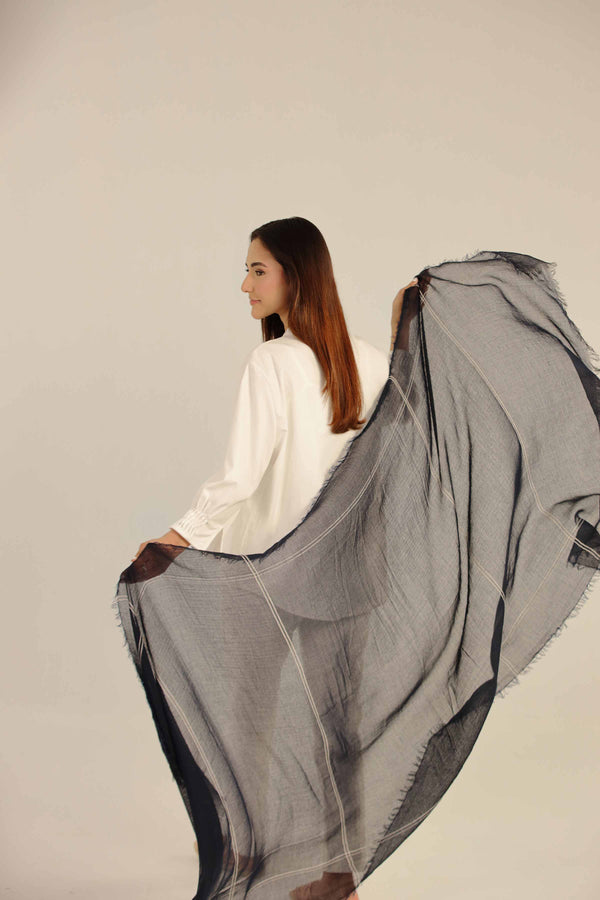 Black Women Scarf-442642103 for Women - Fashion Collection | Nishat | Shop Online