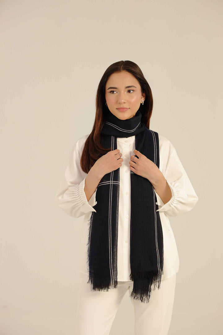 Black Women Scarf-442642103 for Women - Fashion Collection | Nishat | Shop Online