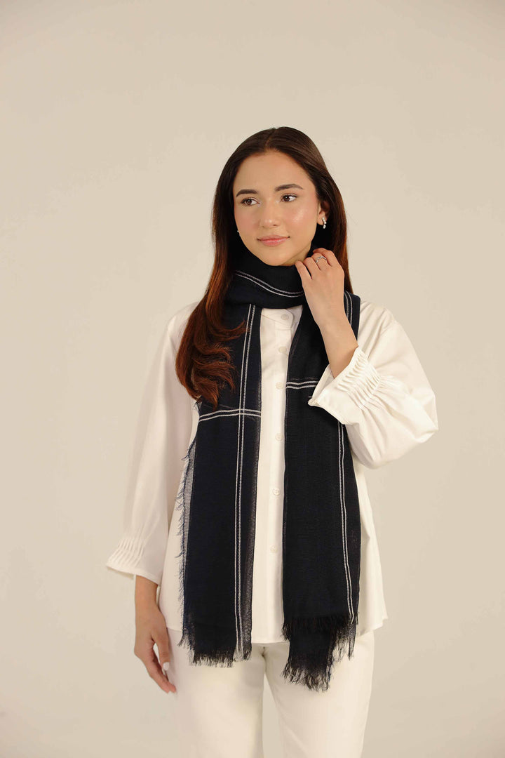 Black Women Scarf-442642103 for Women - Fashion Collection | Nishat | Shop Online