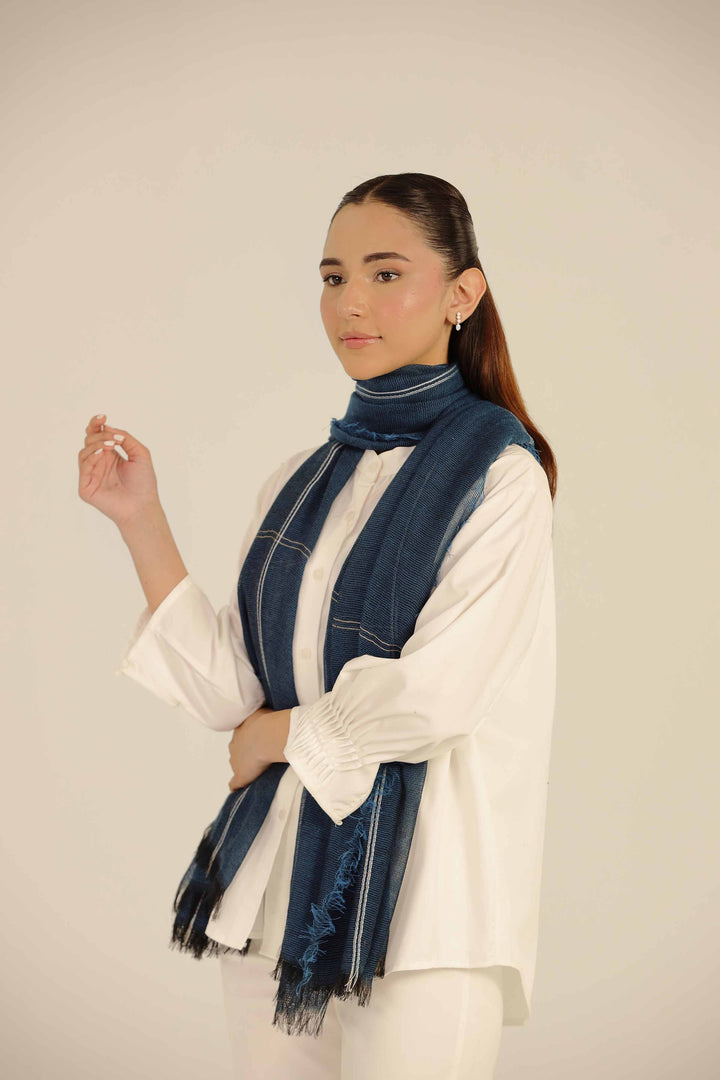 Blue Women Scarf-442642108 for Women - Fashion Collection | Nishat | Shop Online