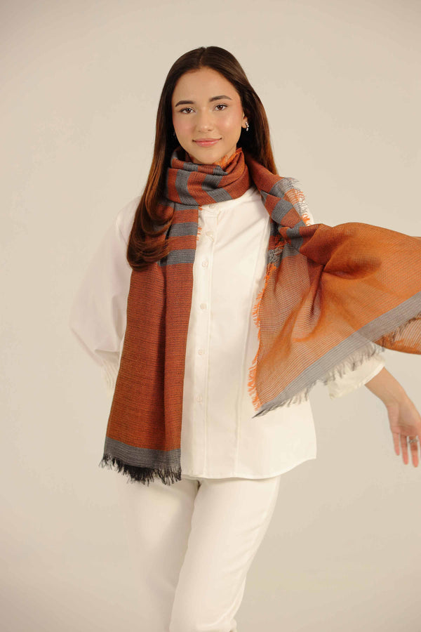 Orange Women Scarf-442652106 for Women - Fashion Collection | Nishat | Shop Online
