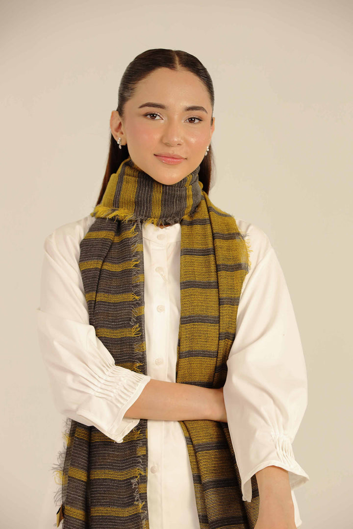 Yellow Women Scarf-442662102 for Women - Fashion Collection | Nishat | Shop Online