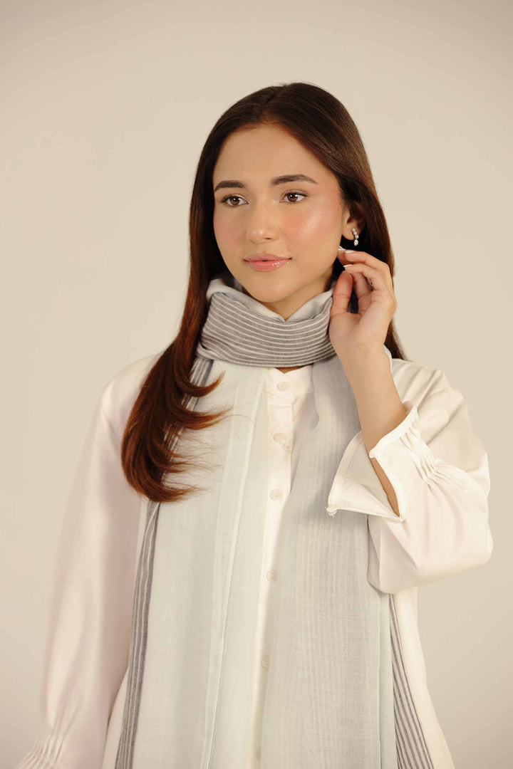 Grey Women Scarf-442672111 for Women - Fashion Collection | Nishat | Shop Online