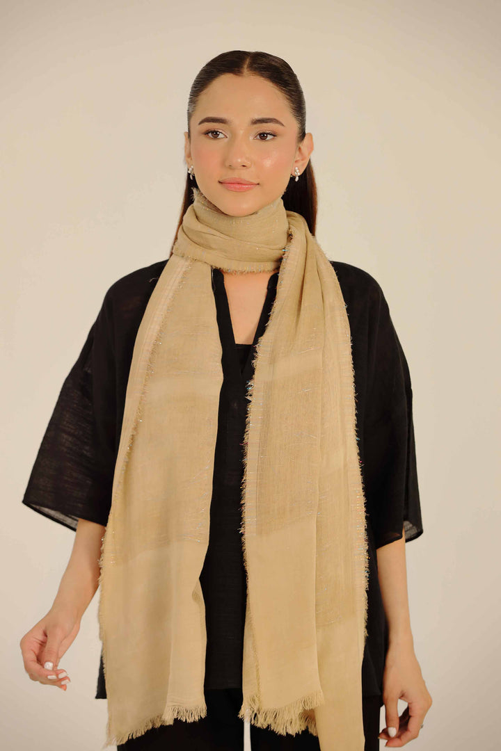 Khaki Women Scarf-442712130 for Women - Fashion Collection | Nishat | Shop Online