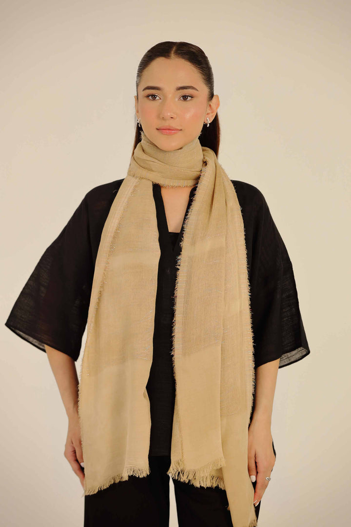 Khaki Women Scarf-442712130 for Women - Fashion Collection | Nishat | Shop Online