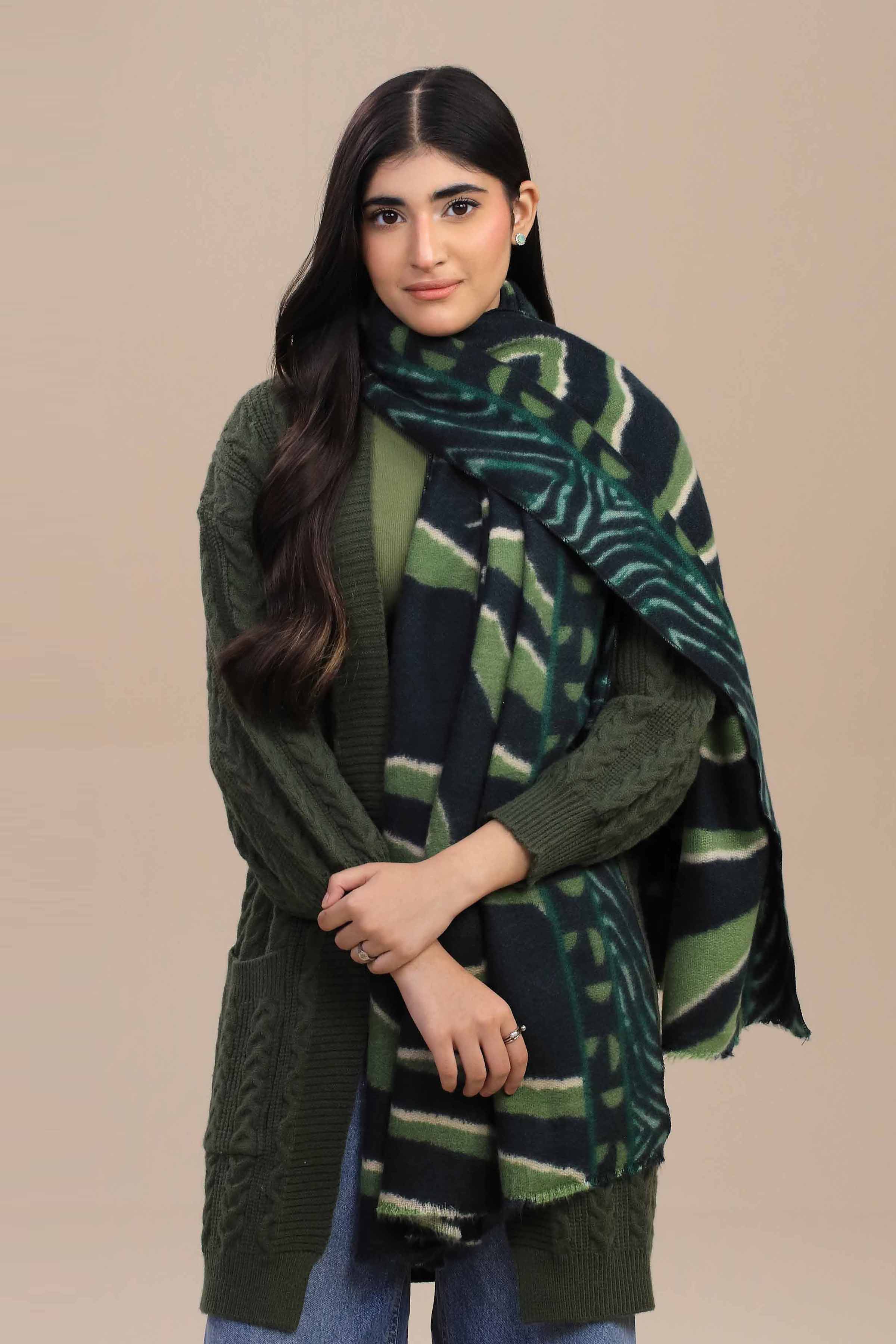 Green Women Shawl-446052104