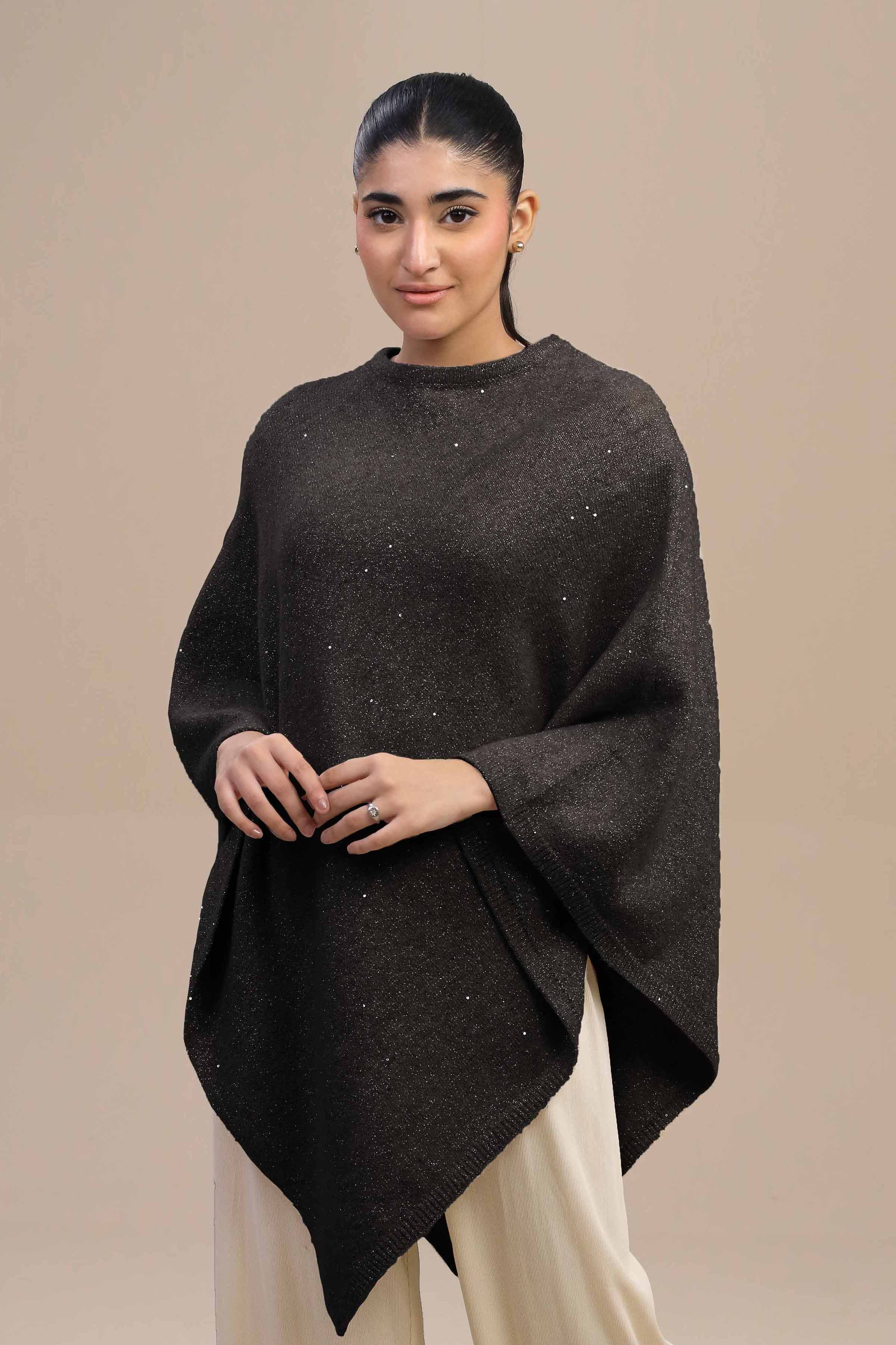 Black Cape Shawl-446152103