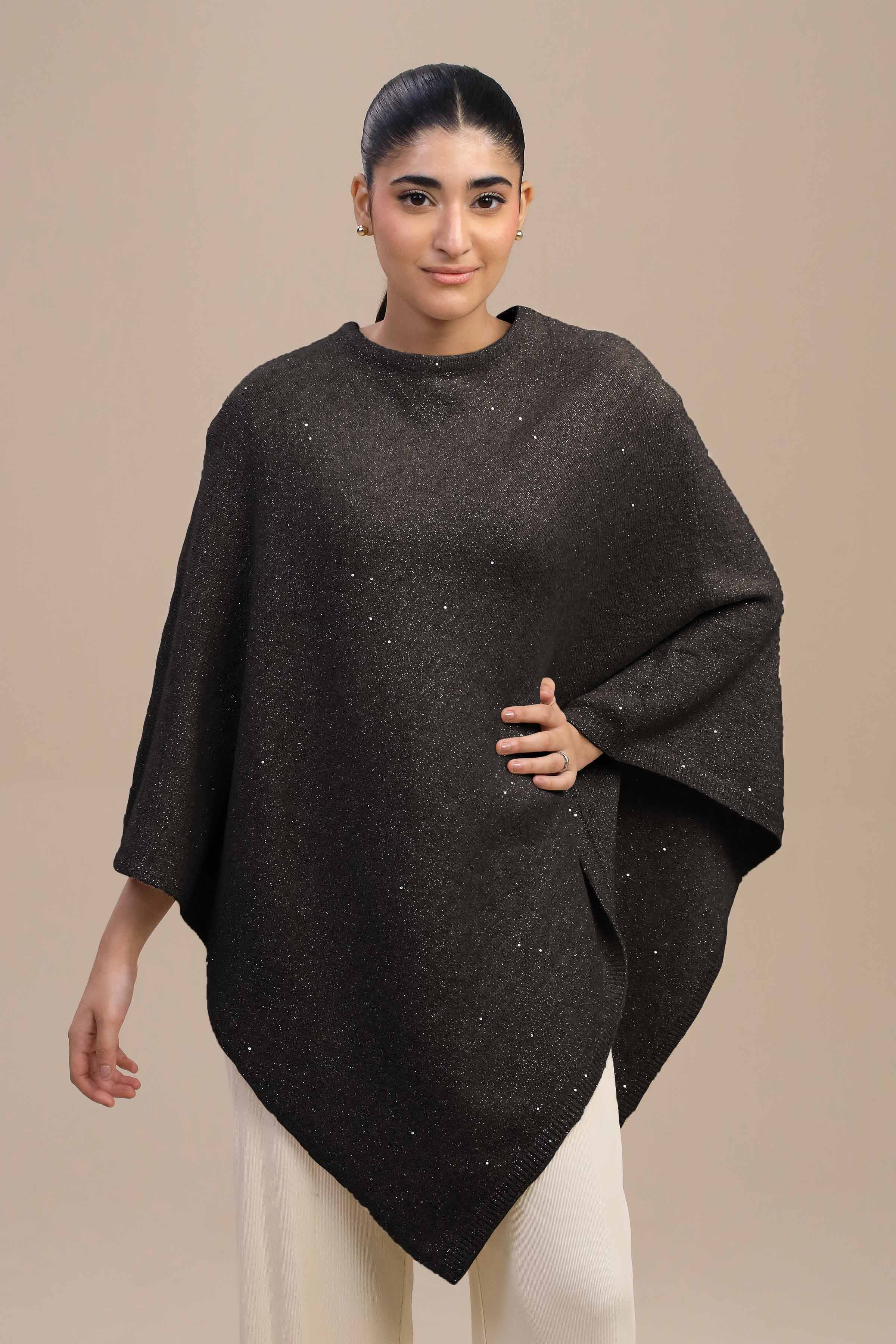 Black Cape Shawl-446152103