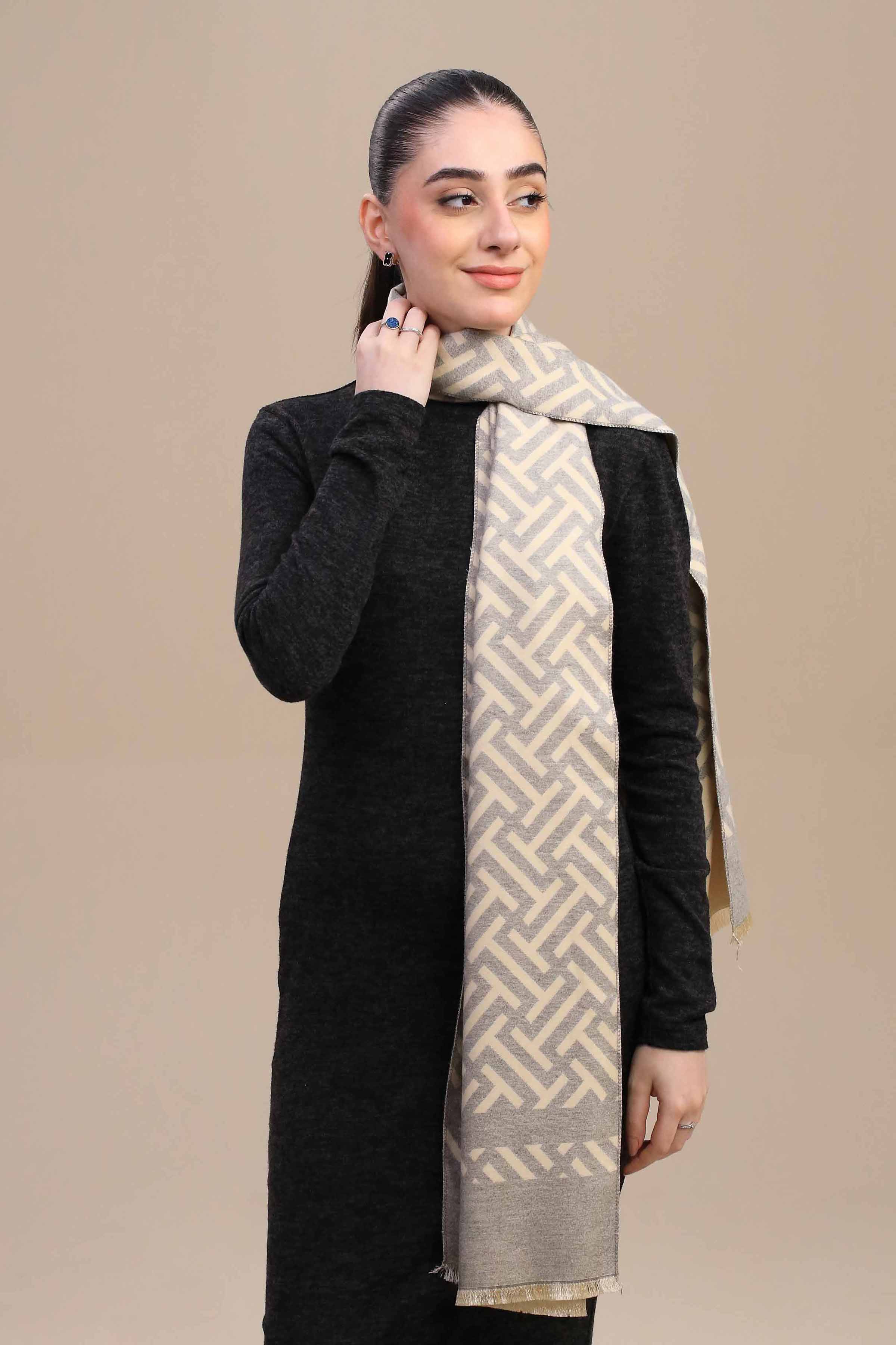 Khaki Women Shawl-446742130