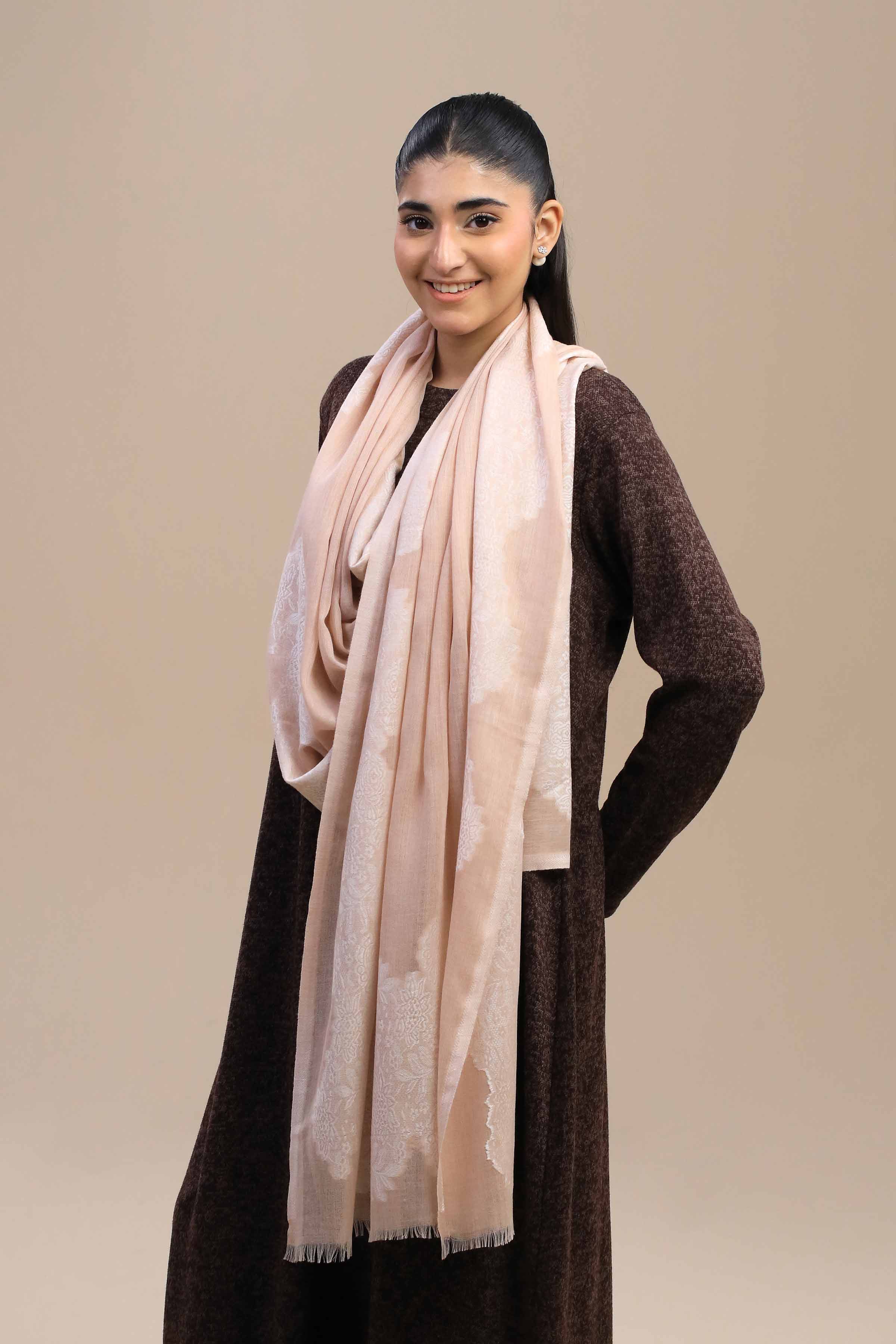 Pink Women Shawl-446752105