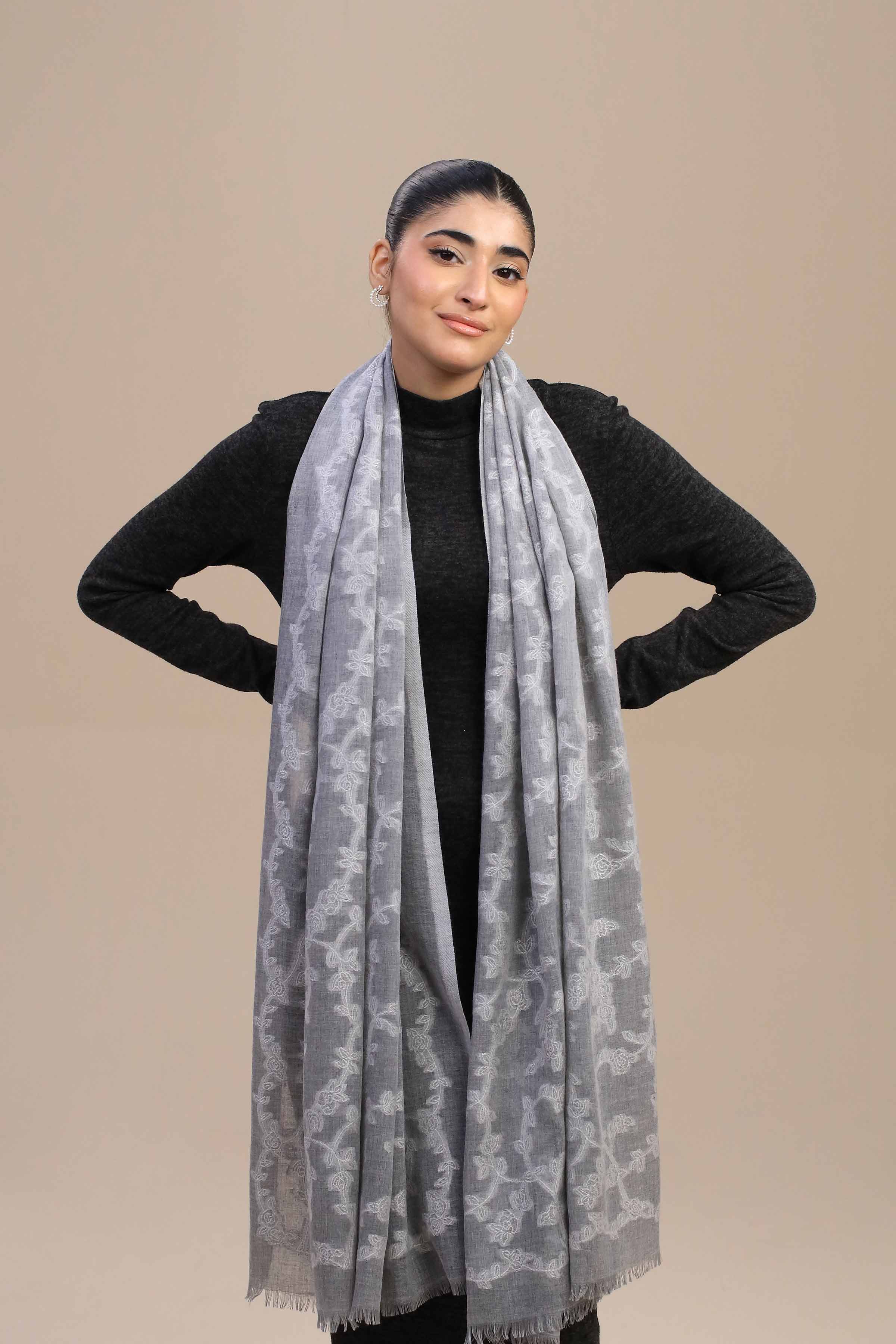 Grey Women Shawl-446772111