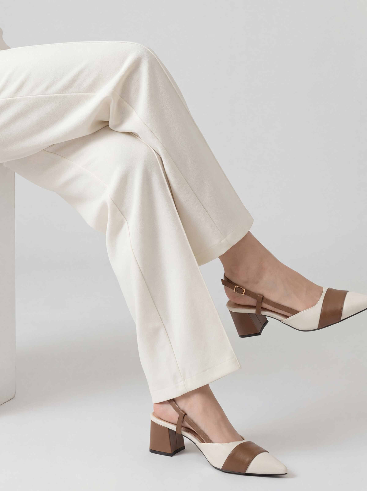 Dyed Pants-White
