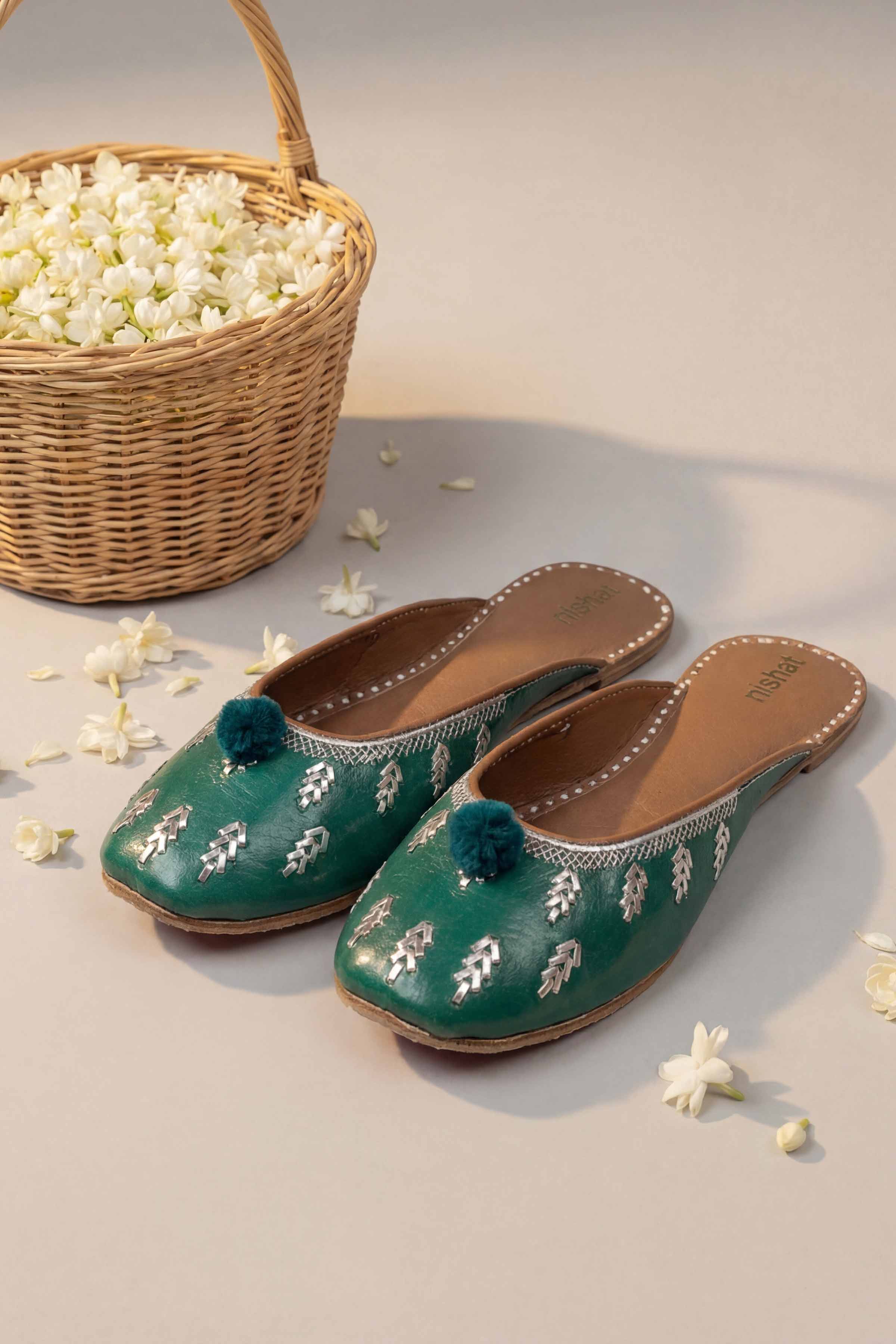 Green Khussa-1596993704 Women - Fashion Collection | Nishat | Shop Online