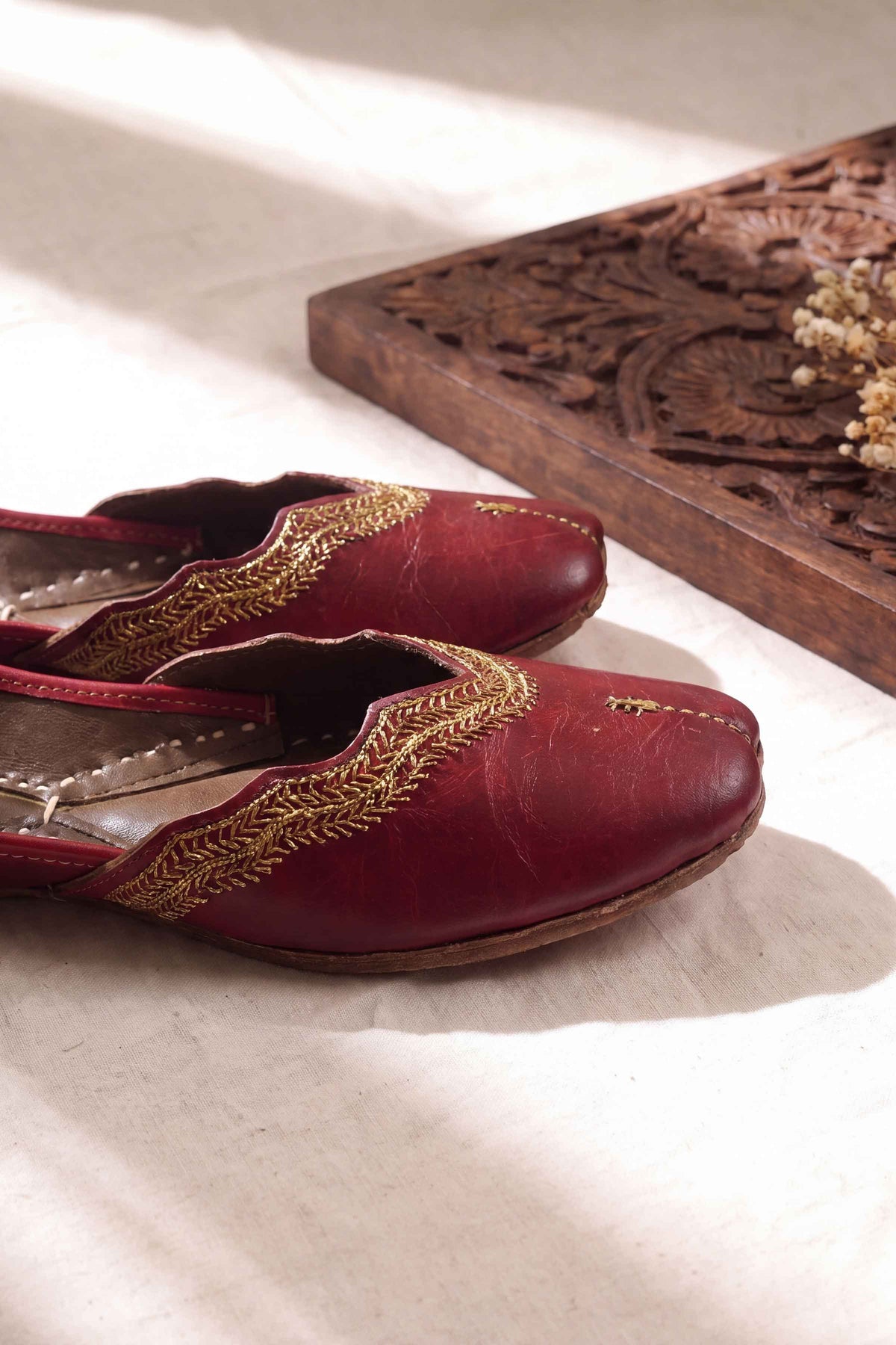 Maroon Khussa-1718303722 - for Women - Shoes Collection | Nishat | Shop Online