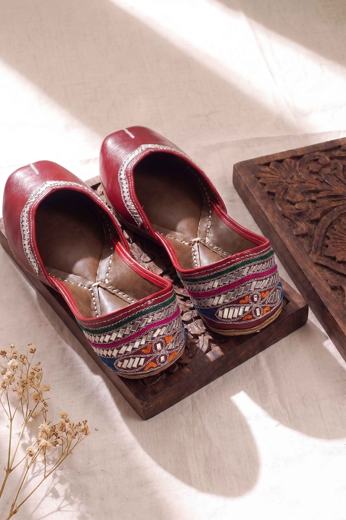 Red Khussa-1718323701 - for Women - Shoes Collection | Nishat | Shop Online