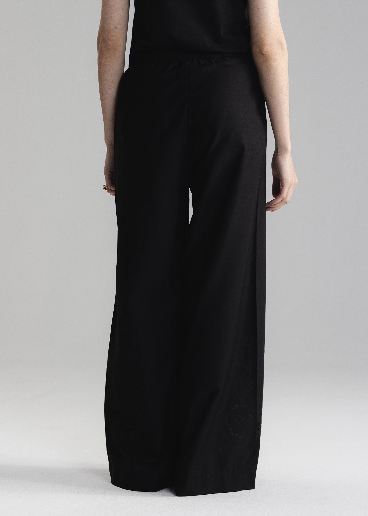 Schiffli Wide Leg Trouser- WS26-96