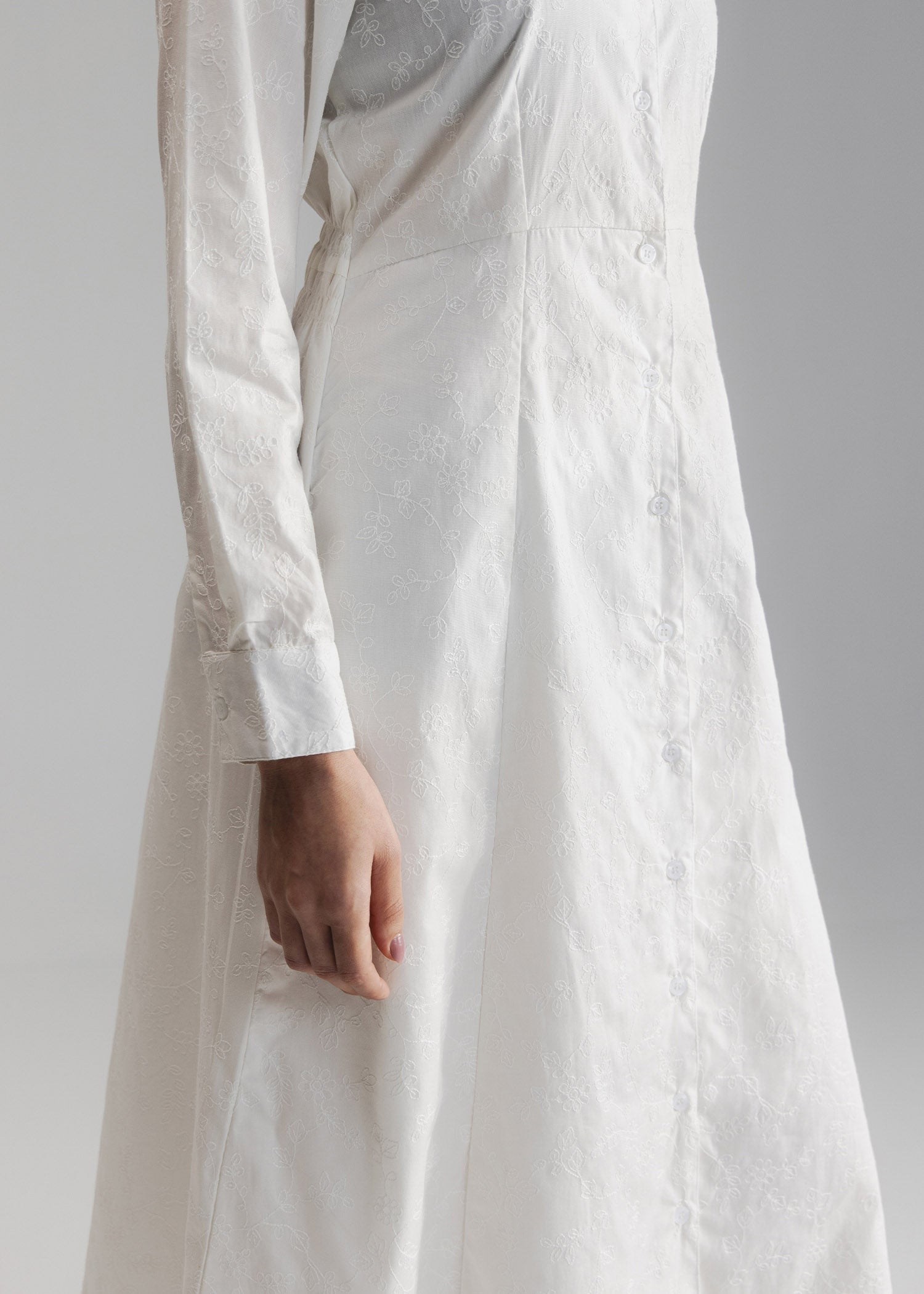 Embroidery Flared Dress- WS26-67