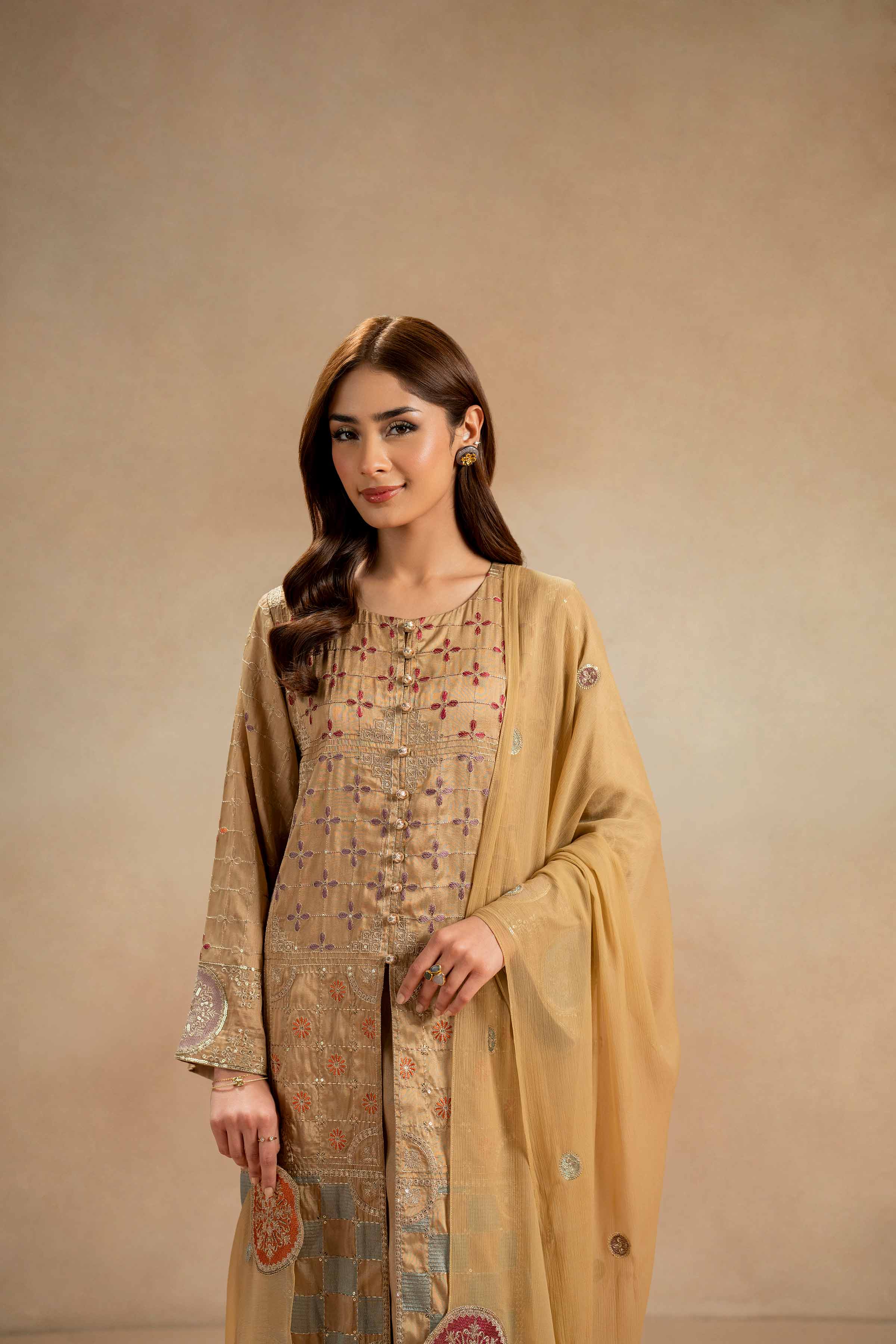 3 Piece - Embroidered Suit - 42308012
