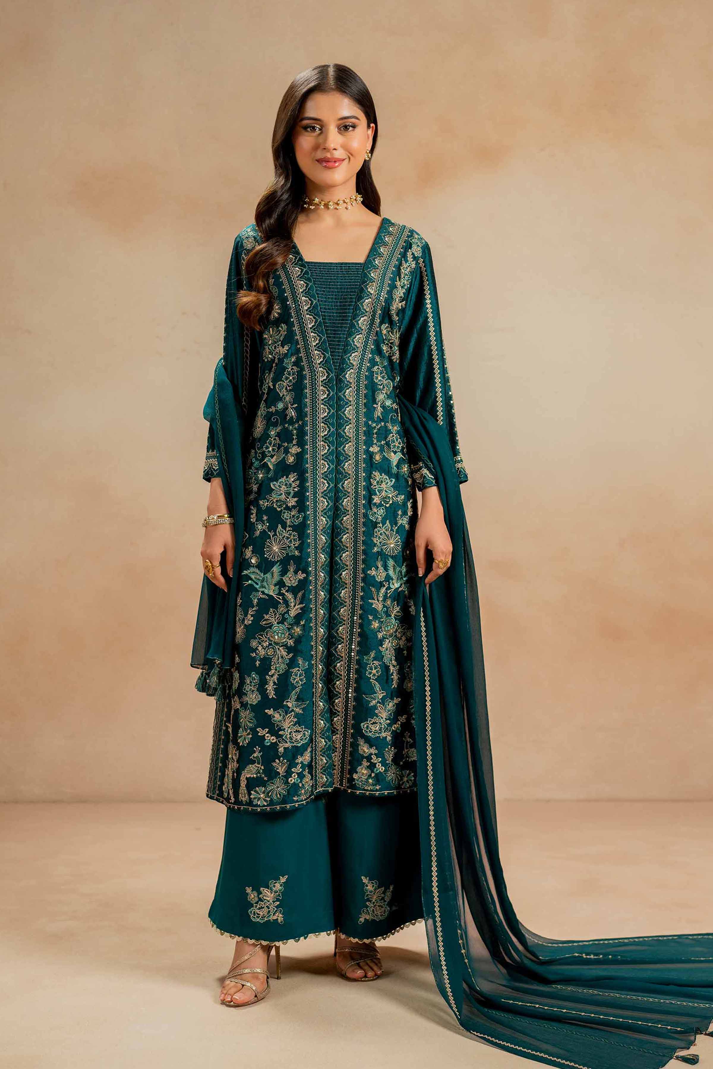 3 Piece - Embroidered Suit - 42308013