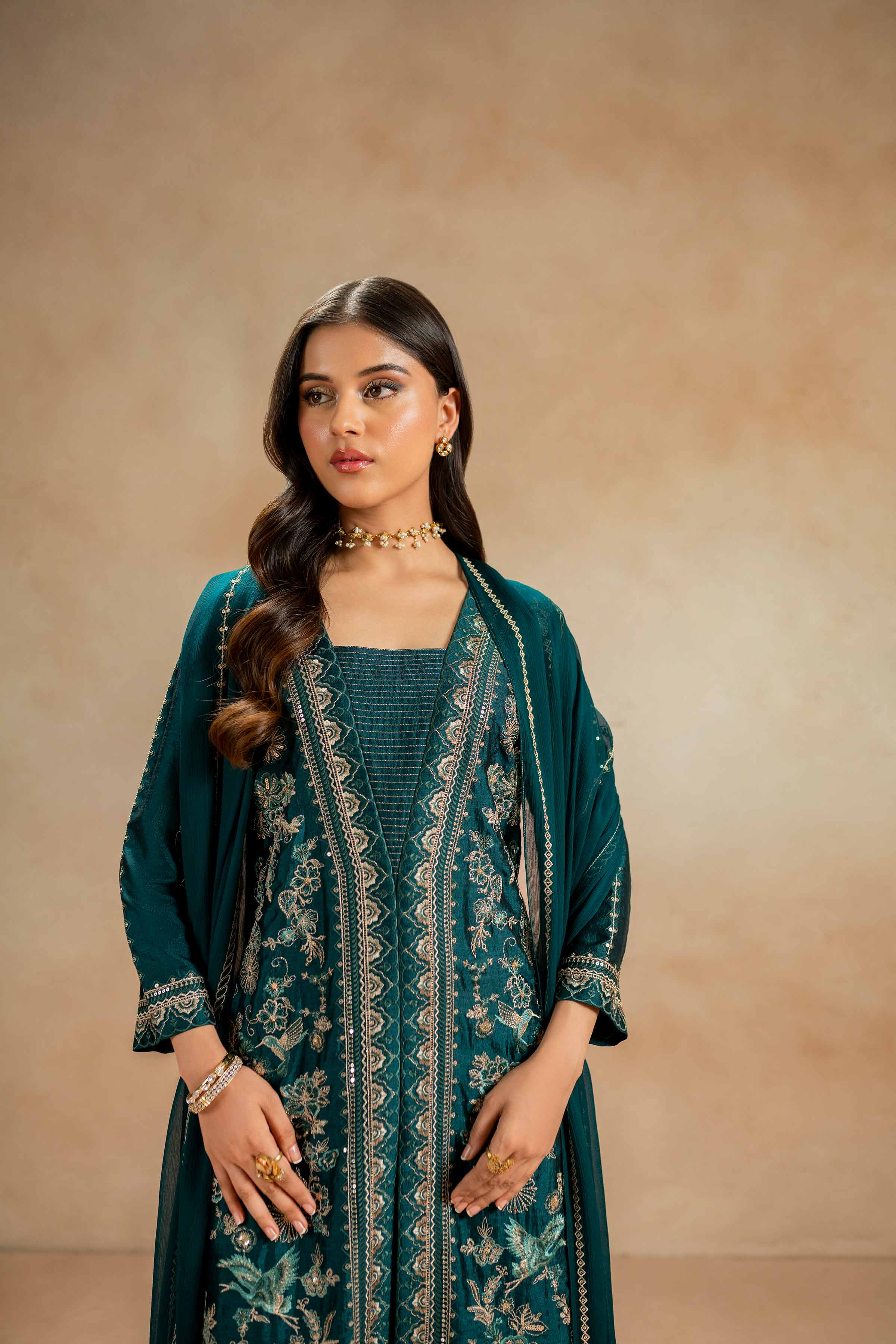 3 Piece - Embroidered Suit - 42308013